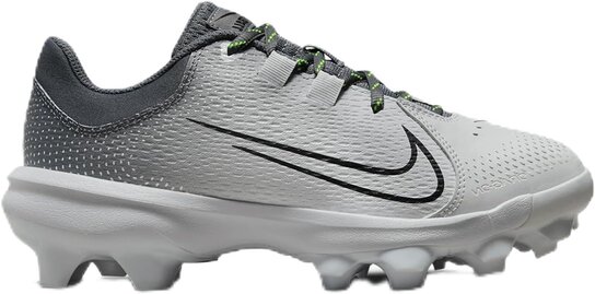 Nike Hyperdiamond 4 Pro White/Grey Low Rubber Cleats Nike Hyperdiamond 4 Pro White/Grey Low Rubber Cleats