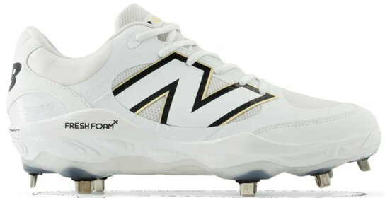 New Balance L3000TW7 White Metal Cleats New Balance L3000TW7 White Metal Cleats
