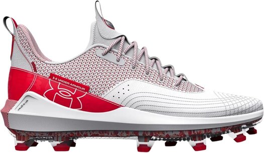 Under Armour Harper 7 Elite White/Scarlet Low Rubber Cleats