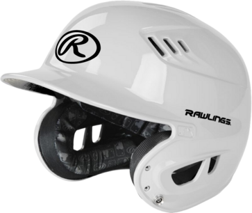 Rawlings R16/Velo Gloss Finish Batting Helmet White