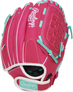 Rawlings Sure Catch Softball 10.5'' Youth Glove Pink/Mint/White RHT