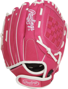 Rawlings Sure Catch Softball 10'' Youth Glove Pink/White RHT