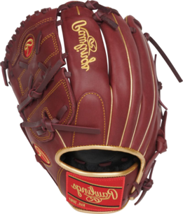 Rawlings R9 12" Infield/Pitcher Glove Cherry Red LHT