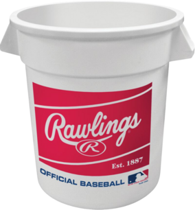 Rawlings Ball Bucket (37.8 liters) White 