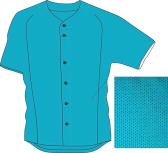 JE BUTTON - Baseball/softball jersey 100% MESH JE BUTTON - Baseball/softball jersey 100% MESH