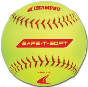CSB62 - Champro 12" SAFE-T-SOFT Indoor/outdoor durahide practice softbal