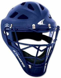 Champro Hockey Style Catcher Helmet Adult Royal Champro Hockey Style Catcher Helmet Adult Royal