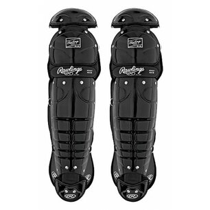 Rawlings Senior League Legguards 17.5" Black Rawlings Senior League Legguards 17.5" Black