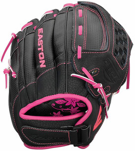 Easton Z-Flex 10" Youth Glove Black/Pink RHT